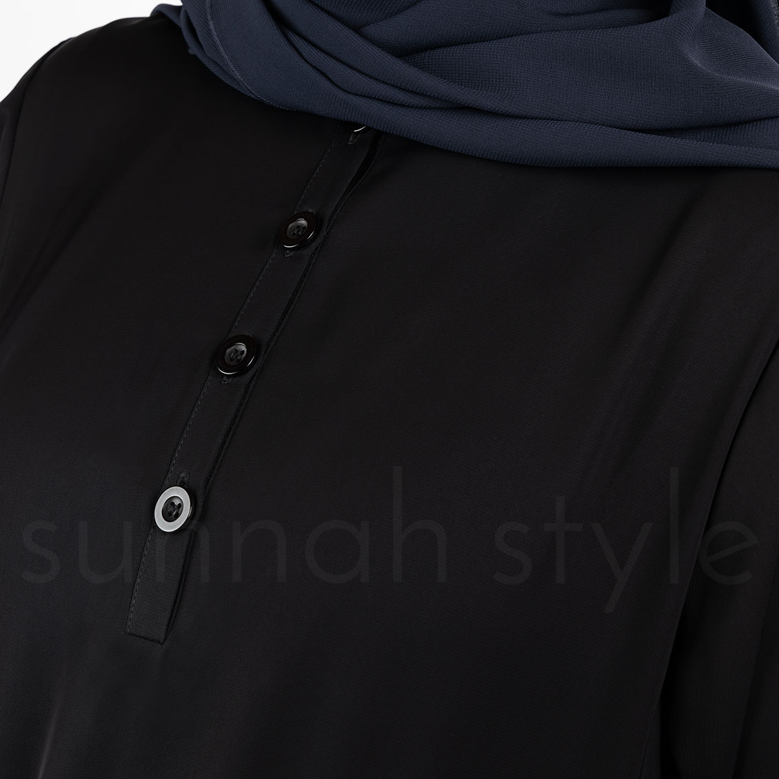 Sunnah Style Avant Abaya Top Black